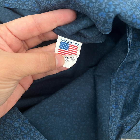 Jeff made in USA men’s button up size medium - Picture 7 of 7